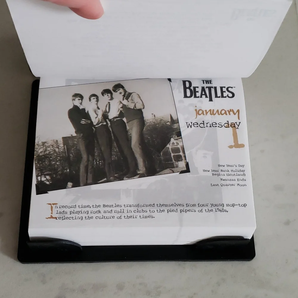 Year in a Box calendar - The Beatles